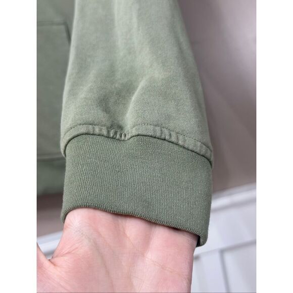 NWOT Kimes Ranch Mabeline Cozy Cotton Pale Green 1/4 Zip Up Crop Sweatshirt L - Picture 3 of 12